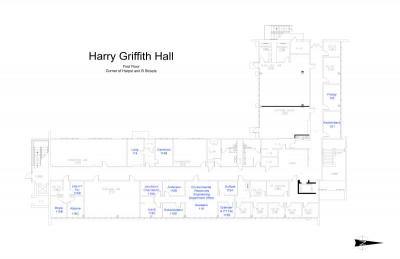 Harry Griffith Hall Map